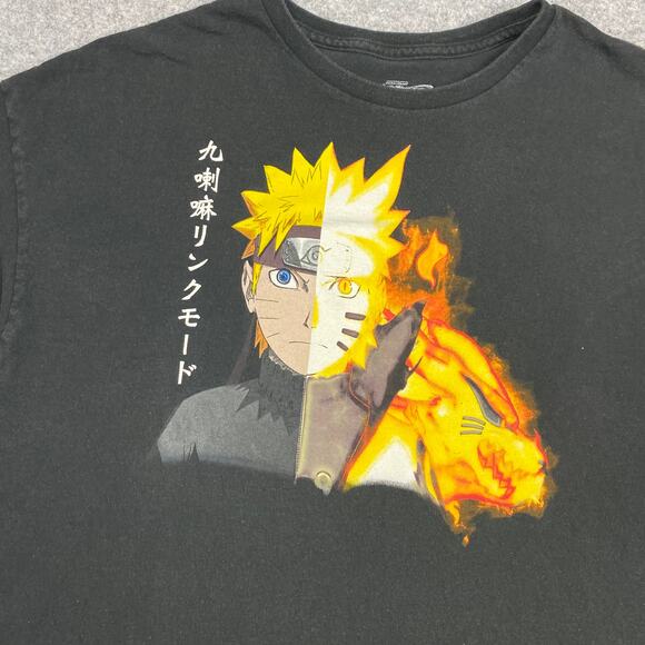 Naruto shirt mens 2X vintage T-shirt ‎ bichiraku anime action 2002mk - Picture 2 of 9